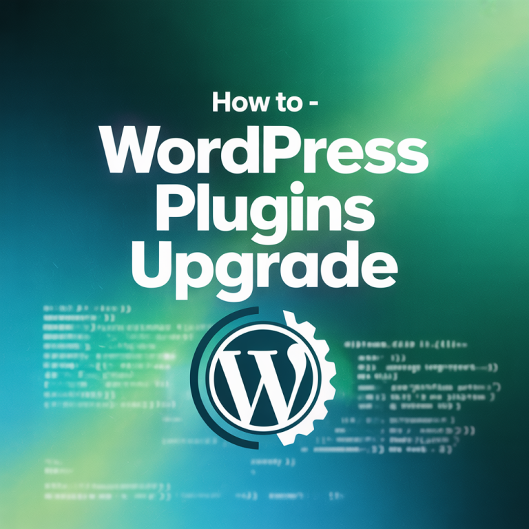 How To – WordPress Plugins Upgrade Online Certificate Course