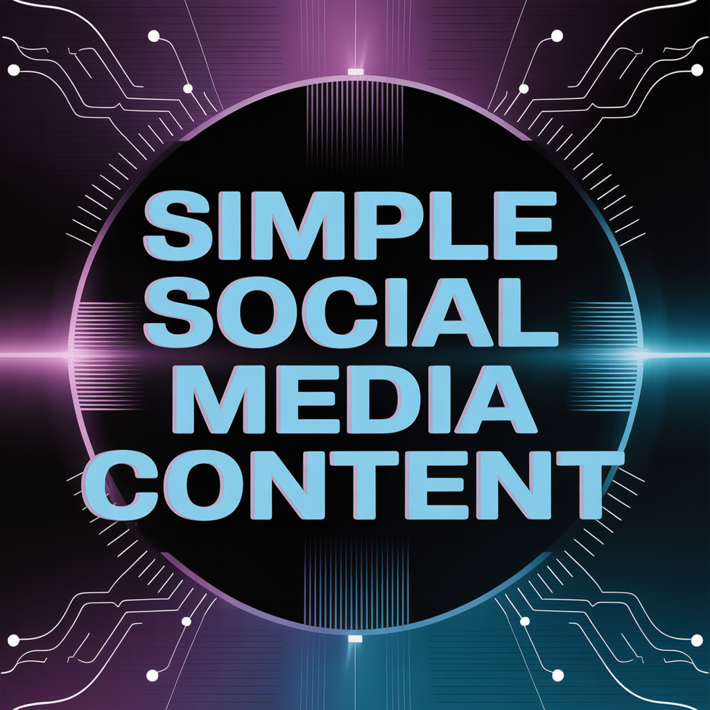 Simple Social Media Content Online Certificate Course